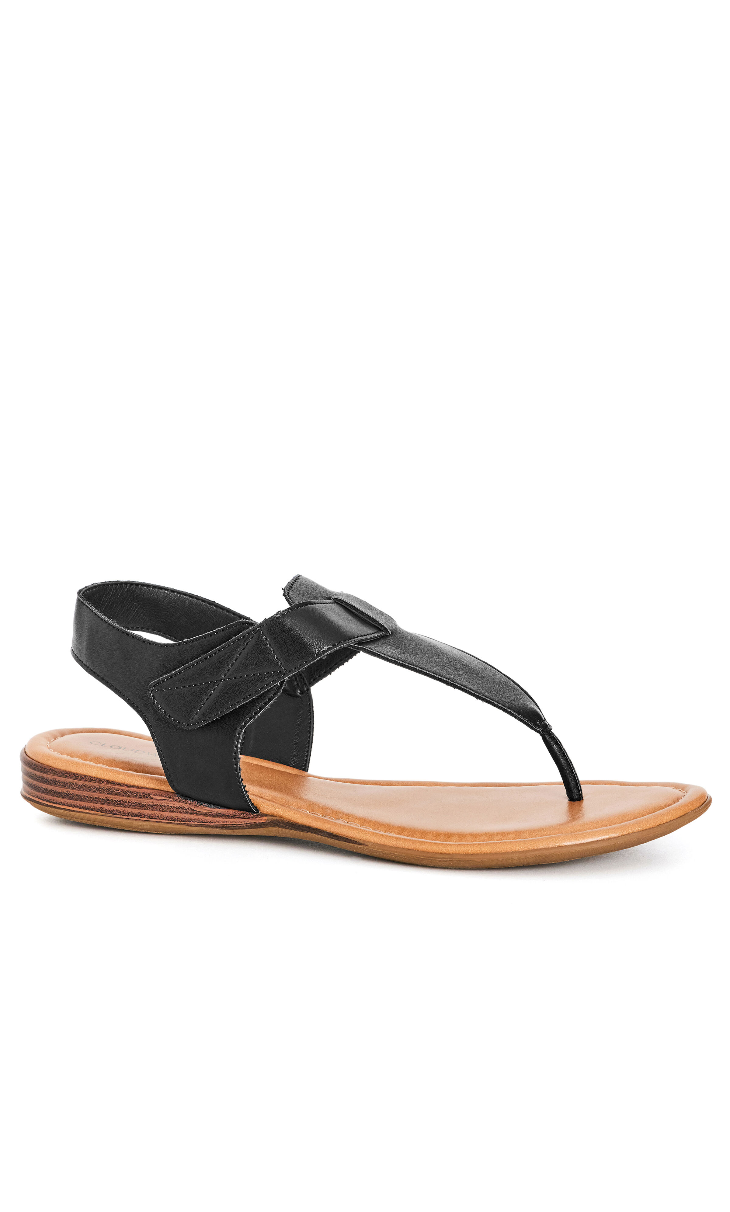 Harper - Black Leather Sandals