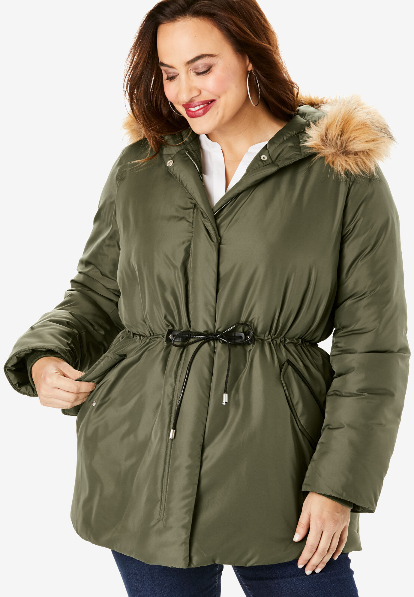 plus size womens long winter coats clearance