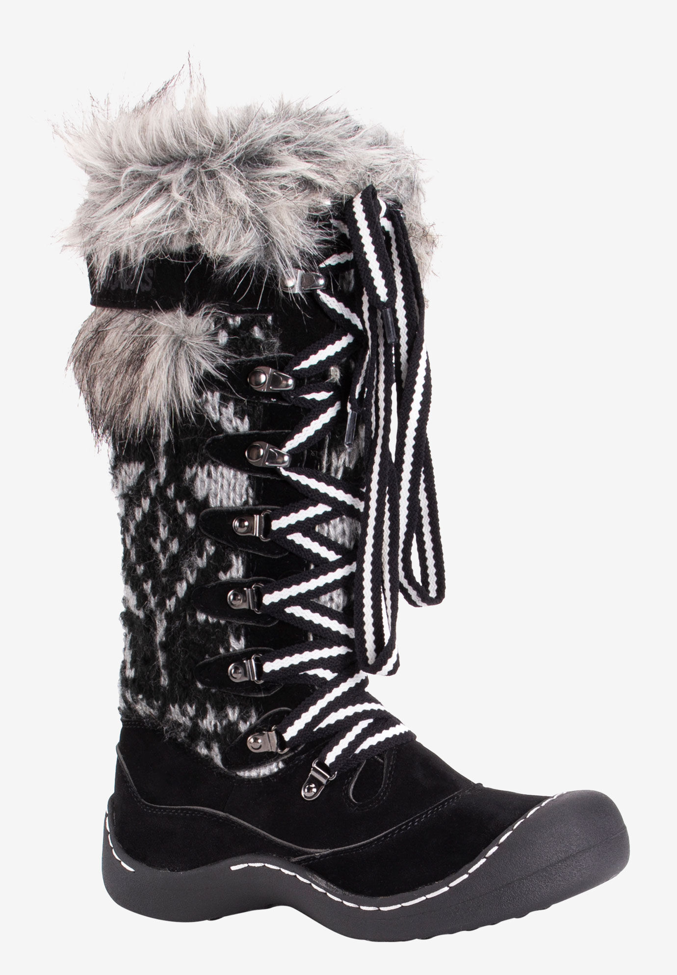 muk luks wide calf boots