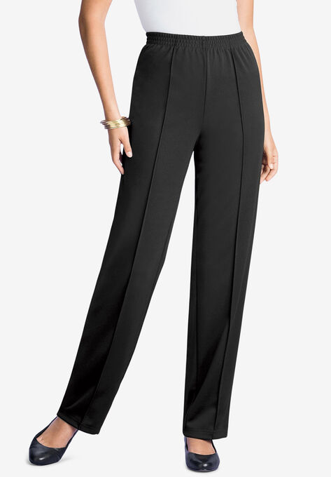 Crease-Front Knit Pant | OneStopPlus