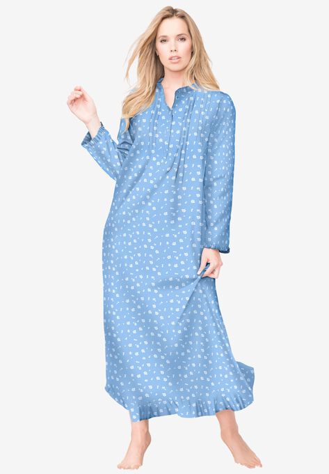 Long Flannel Nightgown Onestopplus 