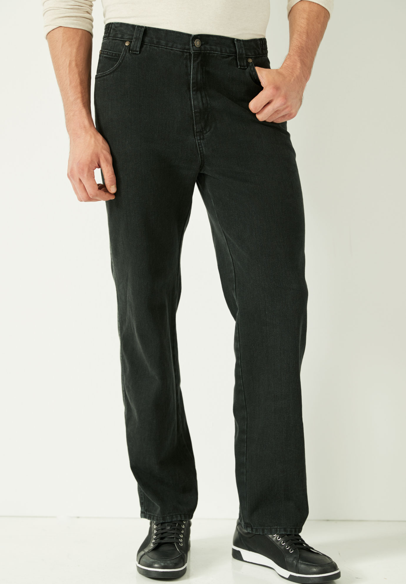 Liberty Blues™ Relaxed-Fit Side Elastic 5-Pocket Jeans
